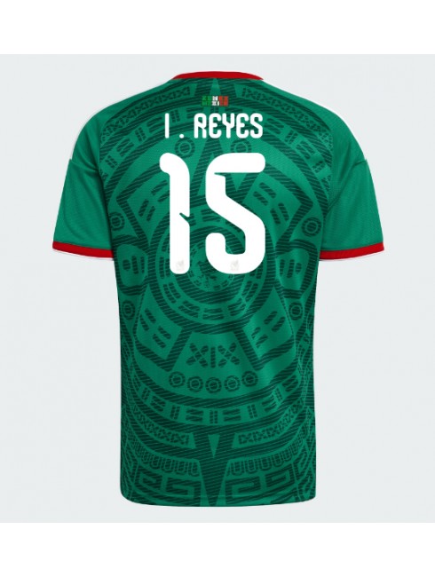Mexiko Israel Reyes #15 Replika Hemmakläder VM 2026 Kortärmad Mexiko Israel Reyes #15 Replika Hemmakläder VM 2026 Kortärmad